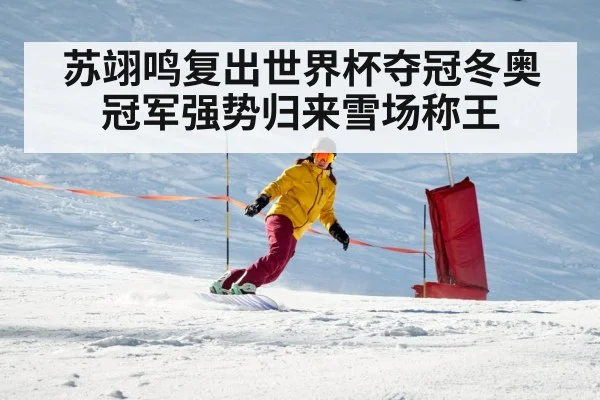 苏翊鸣复出世界杯夺冠冬奥冠军强势归来雪场称王